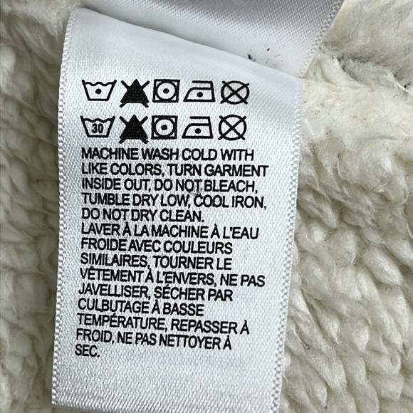 Lucky Brand Sherpa lined snap button side pockets flannel plaid shirt jacket - Picture 11 of 16